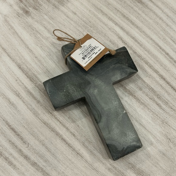 Mud Pie | Accents | Nwt Mud Pie Marble Chunky Cross | Poshmark